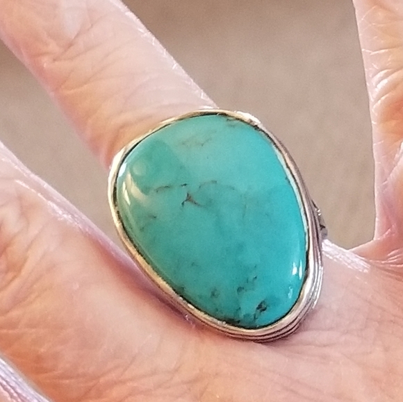 Silpada Sterling Silver & Turquoise Ring - Picture 7 of 11